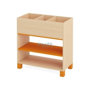Knygų dėžė. Oranžinė. Fresh kolekcija
