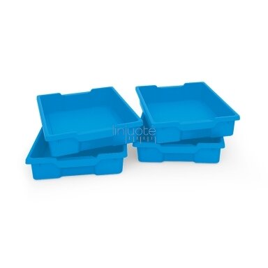 Mažos plastikinės jūrinės dėžutės 4 vnt.