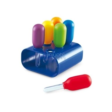 Didelės pipetės su stovu