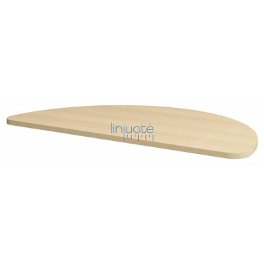 Pusapskritimis stalviršis skersm. 135 cm - bukas Pusapskritimis stalviršis skersm. 135 cm - bukas