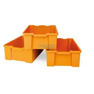 Dideli oranžiniai plastikiniai konteineriai 3 vnt. Dideli oranžiniai plastikiniai konteineriai 3 vnt.