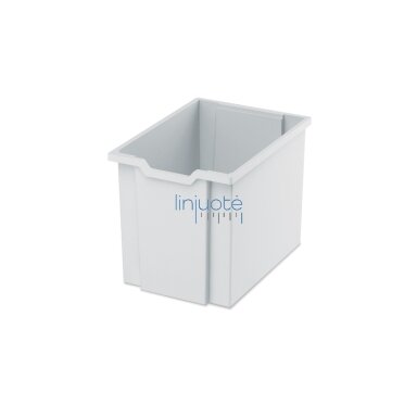 Plastikinė dėžė maxi pilka Plastikinė dėžė maxi pilka