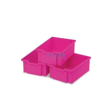 Didelės rožinės plastikinės dėžutės 3 vnt. Didelės rožinės plastikinės dėžutės 3 vnt.
