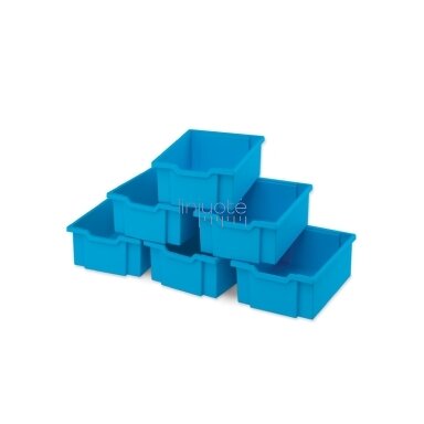 Dideli jūrinės spalvos plastikiniai konteineriai 6 vnt. Dideli jūrinės spalvos plastikiniai konteineriai 6 vnt.