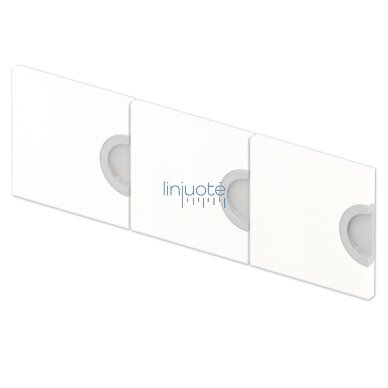 Rūbinės durys. Baltos 3 vnt. Cubo serija