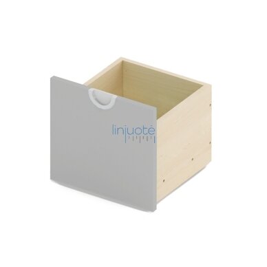 Siaura dėžė ant ratukų. Pilka. Cubo kolekcija Siaura dėžė ant ratukų. Pilka. Cubo kolekcija
