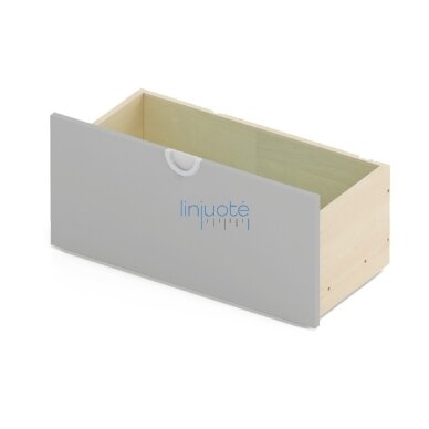 Vidutinė dėžė ant ratukų. Pilka. Cubo kolekcija Vidutinė dėžė ant ratukų. Pilka. Cubo kolekcija