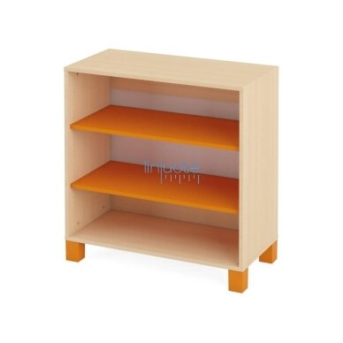 Didelė spintelė su lentynomis. Oranžinė. Fresh kolekcija