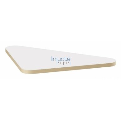 Trikampis stalviršis 109 x 77 x 77 cm - baltas