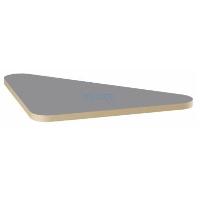 Trikampis stalviršis 109 x 77 x 77 cm - pilkas