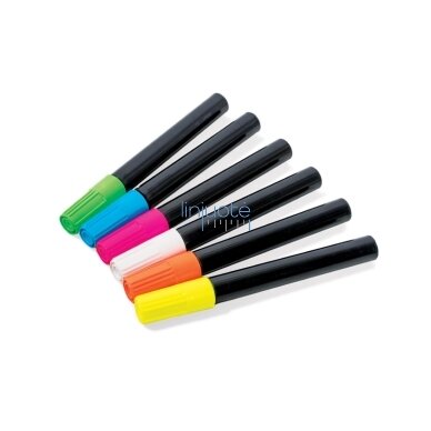 Fluorescenciniai markeriai apšviečiamai lentelei. Rinkinys Fluorescenciniai markeriai apšviečiamai lentelei. Rinkinys