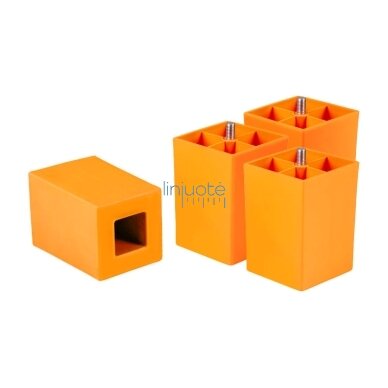 Baldų kojelių komplektas. Oranžinės Baldų kojelių komplektas. Oranžinės