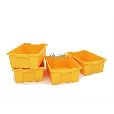 Dideli oranžiniai plastikiniai konteineriai 4 vnt. Dideli oranžiniai plastikiniai konteineriai 4 vnt.