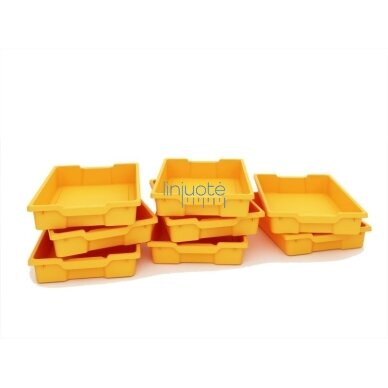 Mažos oranžinės plastikinės dėžutės 8 vnt. Mažos oranžinės plastikinės dėžutės 8 vnt.