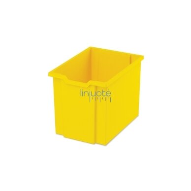 Didelis plastikinis konteineris geltonas