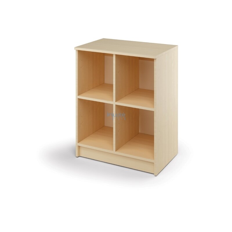 Cubo vidutinė spintelė 4 plastikinėms dėžėms. Beržas