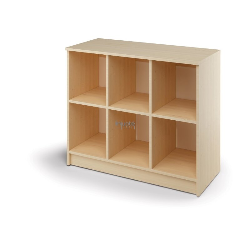 Spintelė Cubo vidutinė 6 plastikinėms dėžutėms. Beržas