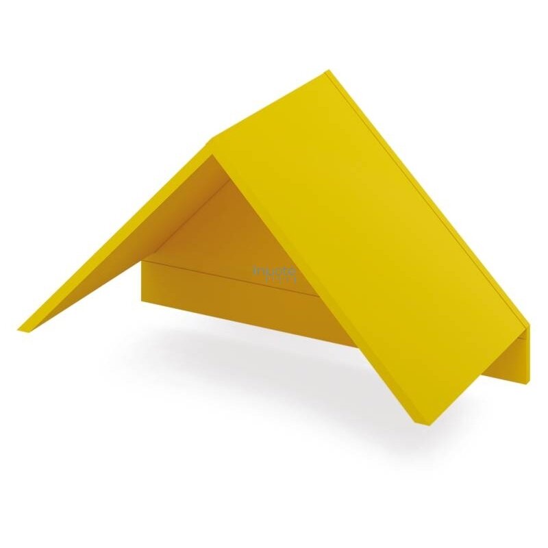 Lentynų stogelis 2 Cubo. Geltonas
