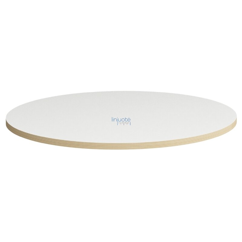 Apvalus stalviršis skersm. 100 cm – baltas