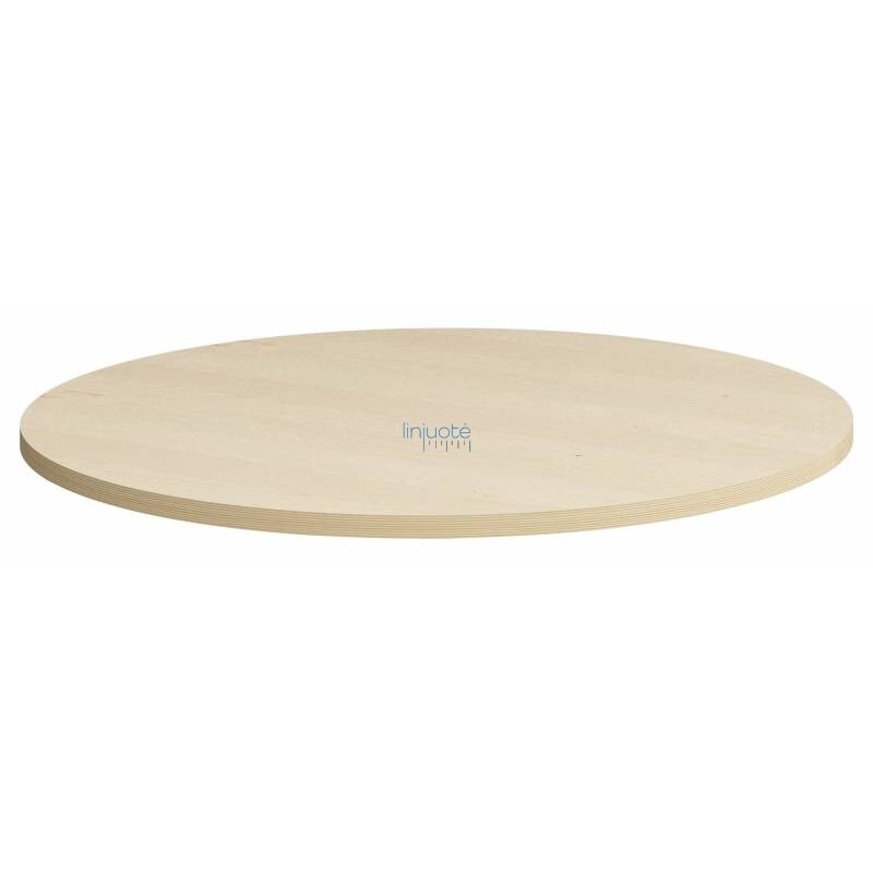 Apvalus stalviršis, skersmuo 100 cm - beržas