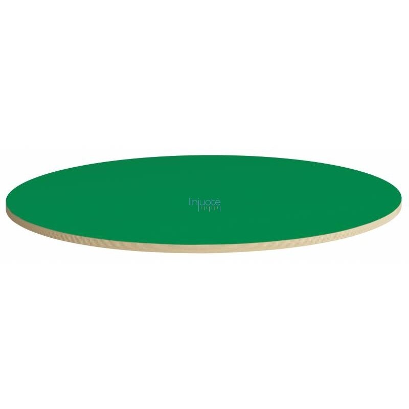Apvalus stalviršis, skersmuo 136 cm - žalias Apvalus stalviršis, skersmuo 136 cm - žalias
