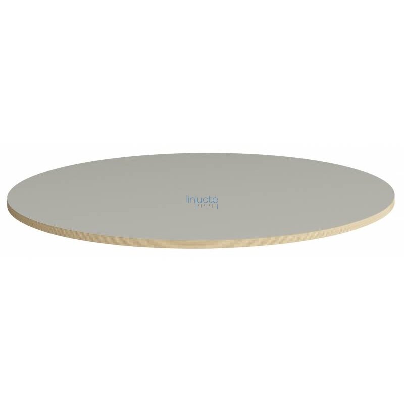 Apvalus stalviršis, skersmuo 136 cm – pilkas Apvalus stalviršis, skersmuo 136 cm – pilkas