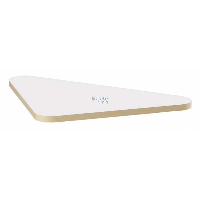 Trikampis stalviršis 109 x 77 x 77 cm - baltas