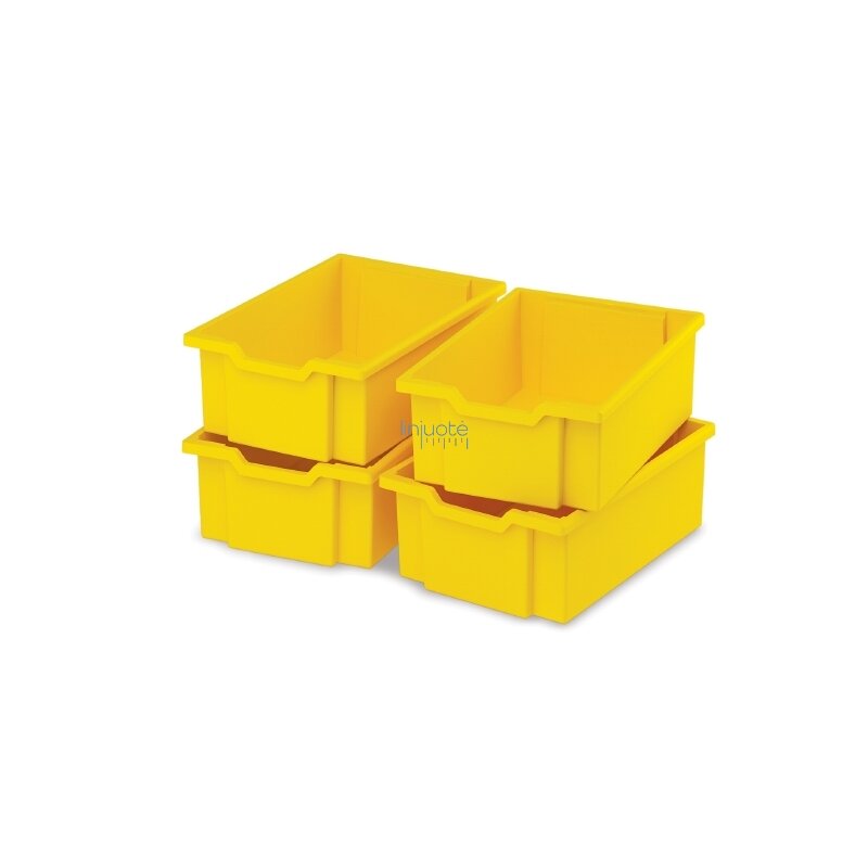 Dideli geltoni plastikiniai konteineriai 4 vnt. Dideli geltoni plastikiniai konteineriai 4 vnt.
