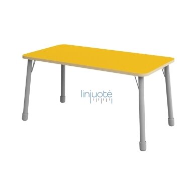 Stačiakampis stalviršis 138 x 69 cm - geltonas