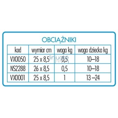 Riešų apsunkinimai 0,5 kg