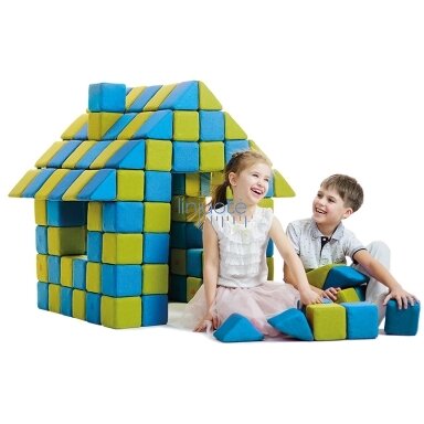 JollyHeap. Magnetinės putų kaladėlės. Rinkinys 100 vnt.
