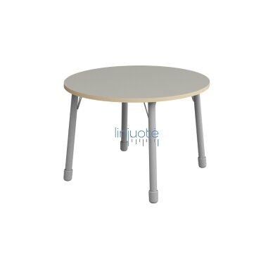 Apvalus stalviršis, skersmuo 100 cm - pilkas 1