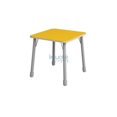 Kvadratinis stalviršis 69 x 69 cm - geltonas 1 Kvadratinis stalviršis 69 x 69 cm - geltonas 1