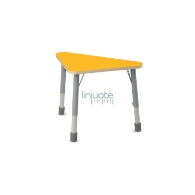 Trikampis stalviršis 109 x 77 x 77 cm - geltonas 1