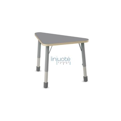 Trikampis stalviršis 109 x 77 x 77 cm - pilkas 1 Trikampis stalviršis 109 x 77 x 77 cm - pilkas 1