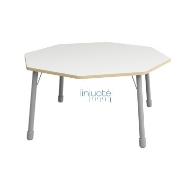Aštuonkampis stalviršis, skersmuo 146 cm - baltas 1 Aštuonkampis stalviršis, skersmuo 146 cm - baltas 1