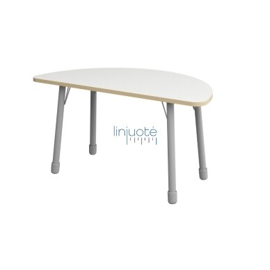 Pusapskritis stalviršis, skersmuo 135 cm - baltas 1