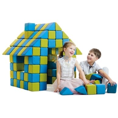 JollyHeap. Magnetinės putų kaladėlės. Rinkinys 100 vnt. 1