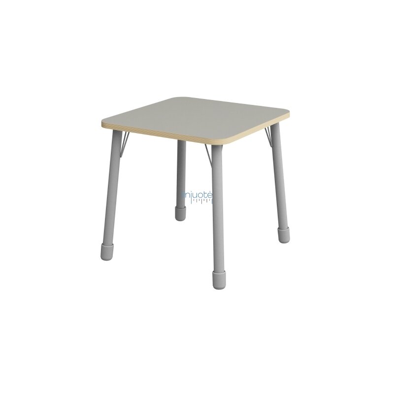 Kvadratinis stalviršis 69 x 69 cm - pilkas 1 Kvadratinis stalviršis 69 x 69 cm - pilkas 1