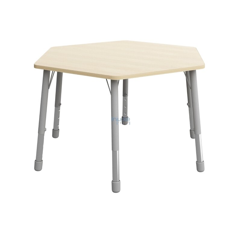 Šešiakampis stalviršis skersmuo 140 cm - beržas 1