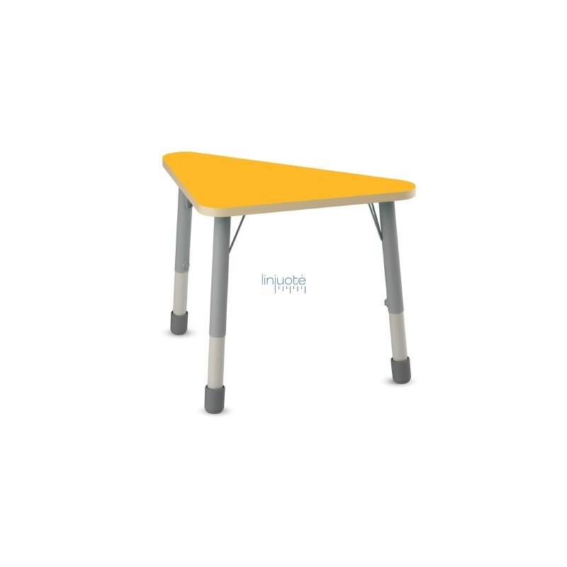 Trikampis stalviršis 109 x 77 x 77 cm - geltonas 1