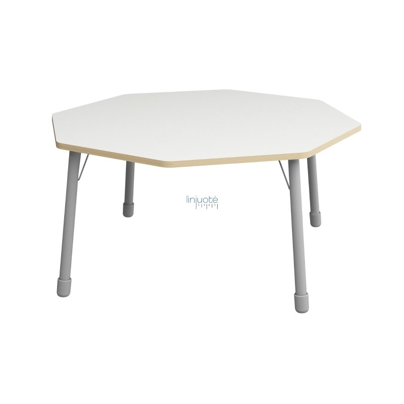 Aštuonkampis stalviršis, skersmuo 146 cm - baltas 1