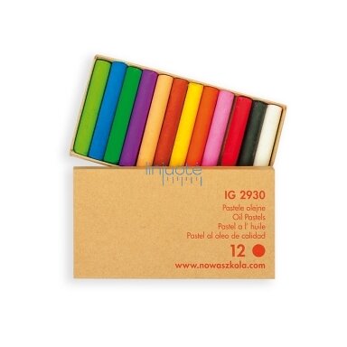 Aliejinės pastelės XL 12 spalvų