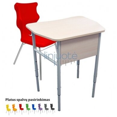 Augstas kvalitātes skolas komplekts ar ERGONOMISKO krēslu 1 Augstas kvalitātes skolas komplekts ar ERGONOMISKO krēslu 1