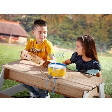 LAUKO EDUKACINIS STALIUKAS SU SKĖČIU, SUOLIUKAIS IR KONTEINERIAIS, A031.004.01 LAUKO EDUKACINIS STALIUKAS SU SKĖČIU, SUOLIUKAIS IR KONTEINERIAIS, A031.004.01