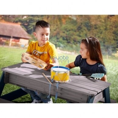 AXI NICK PIKNIKO STALAS SU SMĖLIO/VANDENS TALPYKLOMIS IR SKĖČIU, A031.004.05 10 AXI NICK PIKNIKO STALAS SU SMĖLIO/VANDENS TALPYKLOMIS IR SKĖČIU, A031.004.05 10