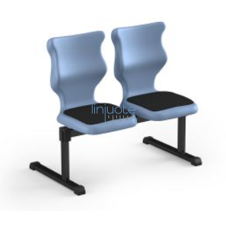 Sertificēts ergonomisks divvietīgs sols ar polsterējumu, dažādās krāsās, izmērs 4–6, BENCHS2 18 Sertificēts ergonomisks divvietīgs sols ar polsterējumu, dažādās krāsās, izmērs 4–6, BENCHS2 18