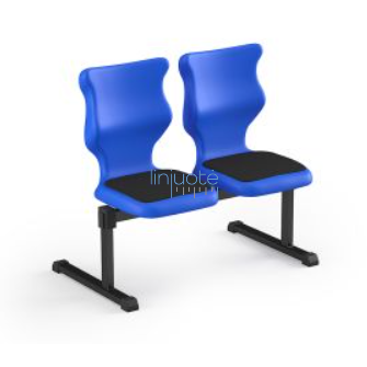Sertificēts ergonomisks divvietīgs sols ar polsterējumu, dažādās krāsās, izmērs 4–6, BENCHS2 3 Sertificēts ergonomisks divvietīgs sols ar polsterējumu, dažādās krāsās, izmērs 4–6, BENCHS2 3