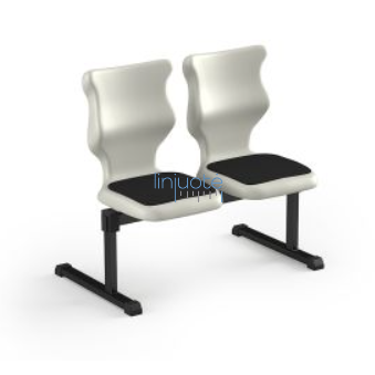 Sertificēts ergonomisks divvietīgs sols ar polsterējumu, dažādās krāsās, izmērs 4–6, BENCHS2 31 Sertificēts ergonomisks divvietīgs sols ar polsterējumu, dažādās krāsās, izmērs 4–6, BENCHS2 31