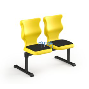 Sertificēts ergonomisks divvietīgs sols ar polsterējumu, dažādās krāsās, izmērs 4–6, BENCHS2 1 Sertificēts ergonomisks divvietīgs sols ar polsterējumu, dažādās krāsās, izmērs 4–6, BENCHS2 1